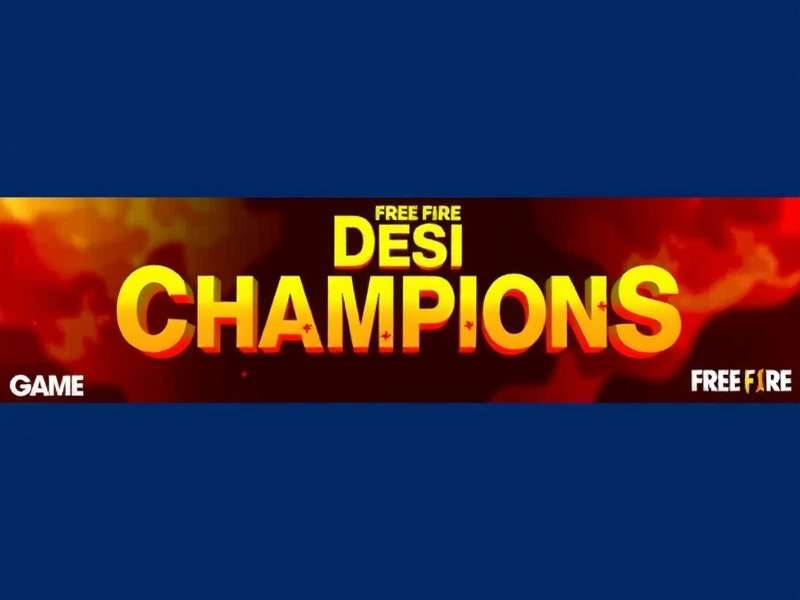 Free Fire Desi Champions Official Artwork Free Fire Desi Champions Game Banner